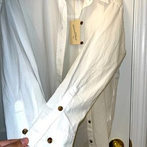 NWT Oversized White Button Down
